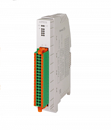 Модуль аналогового ввода, 8 однопроводных каналов, 16 разрядов, диапазоны измерения 0...10 В, 0...40 В, ±10 В и 0-20 мА